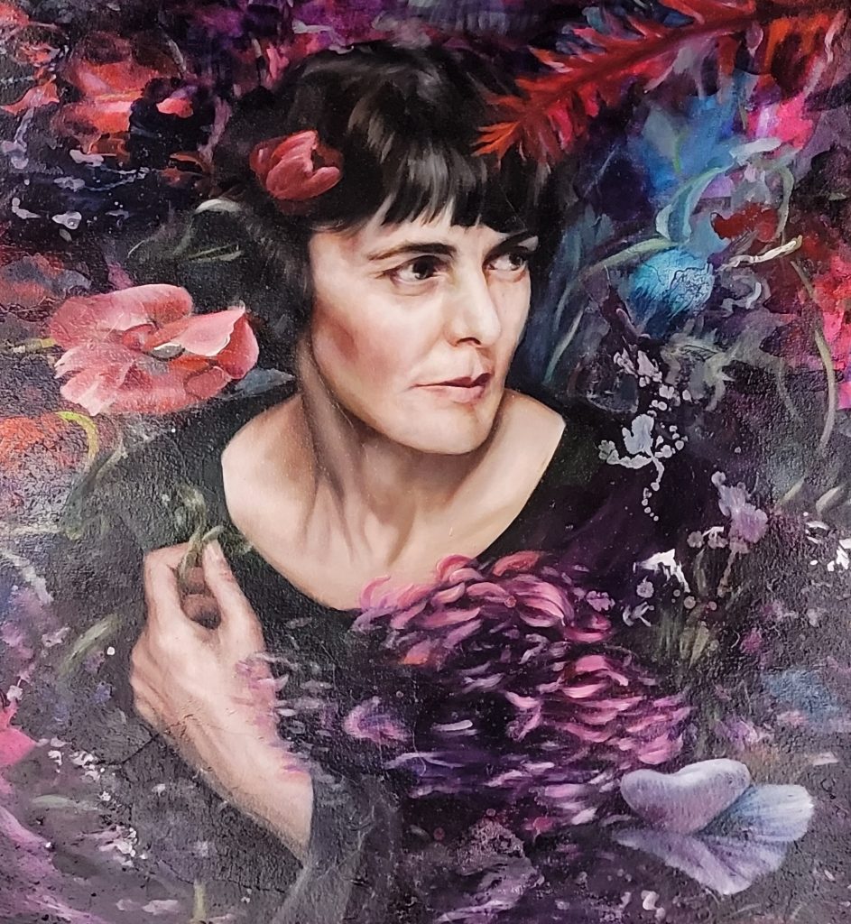 "My Own Spirit For Life", Portrait of Hilda Doolittle by Angela Fraleigh (2020)"